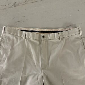 Brooks Brothers Advantage Chino Clark Pants Mens 40x32 Beige Cotton Preppy Golf